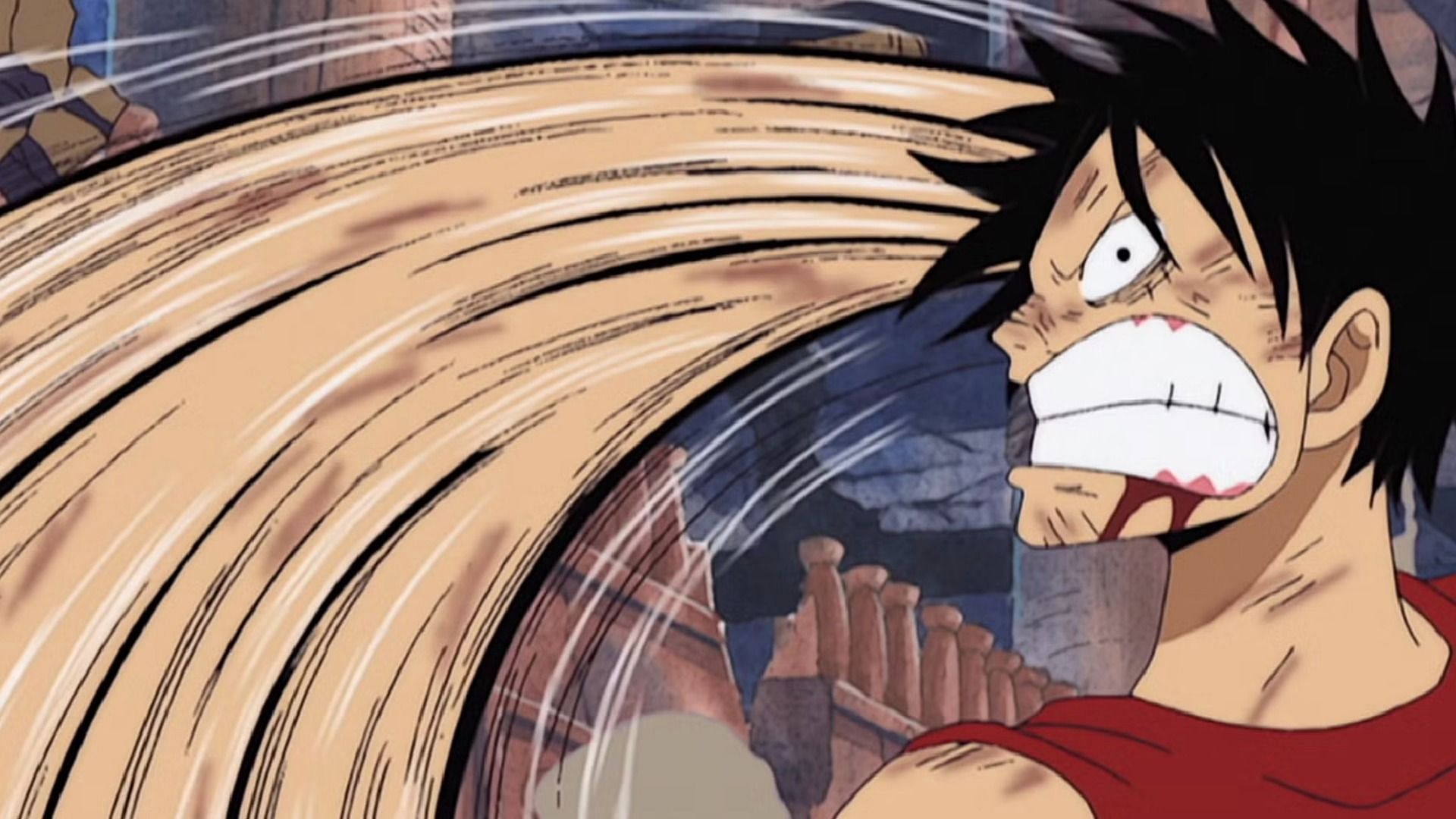 Luffy as seen in anime (Image via Toei Animation)